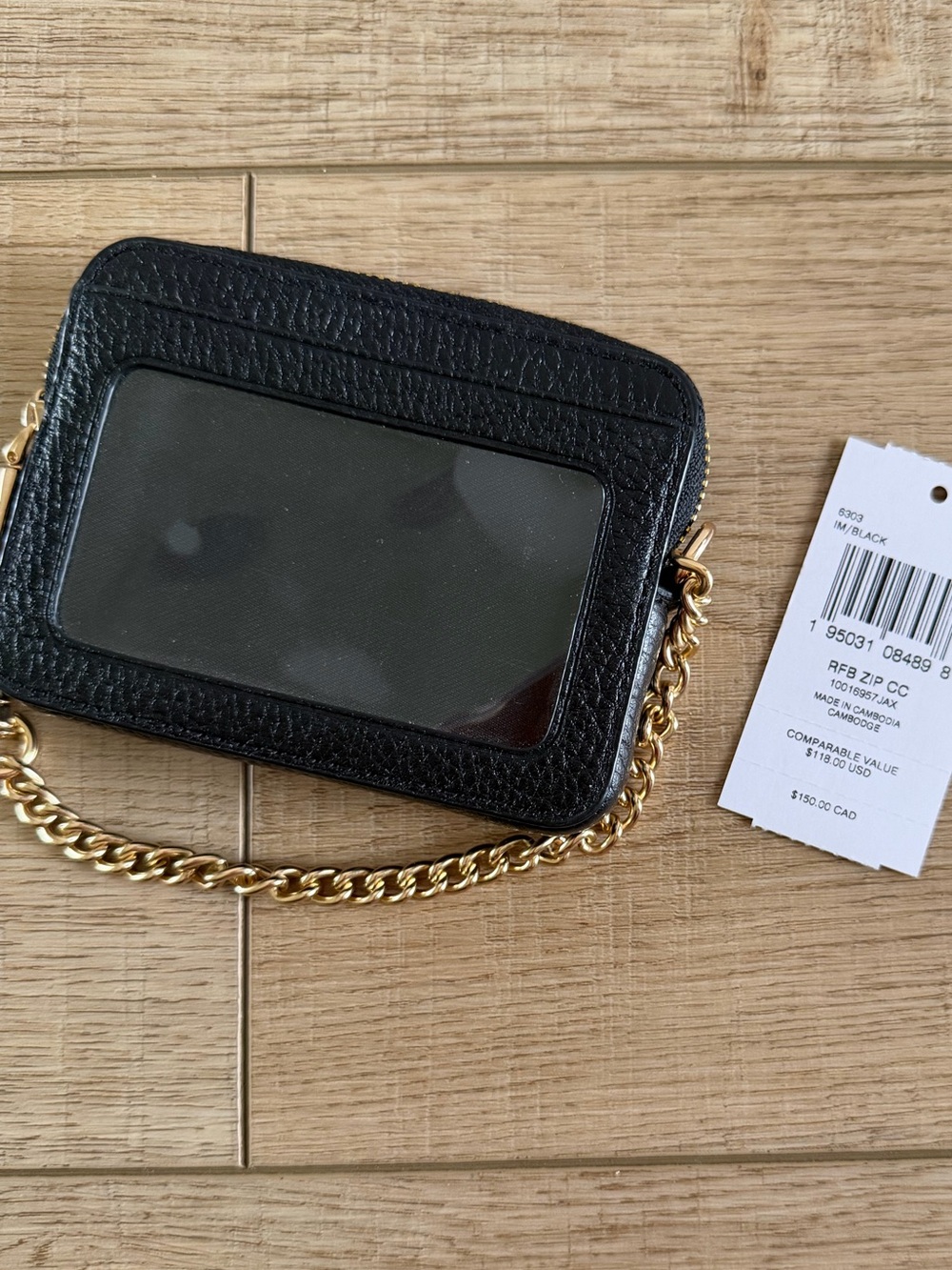Authentic Coach Zip Card Case - Picture 2 of 3